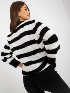 Dámsky sveter LC SW 8030 biely a čierny