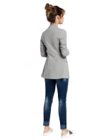 Pletené sako bez  šedé model 18002395 - BeWear