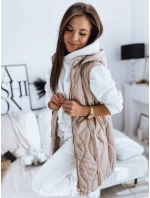 Dámská prošívaná vesta béžová Dstreet model 21966375 - FashionStreet Dámská prošívaná vesta béžová Dstreet model 21966375 - FashionStreet
