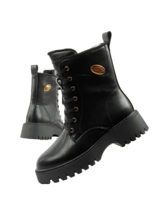 Lee Cooper topánky dámske trapper topánky kožené zateplené dámske topánky