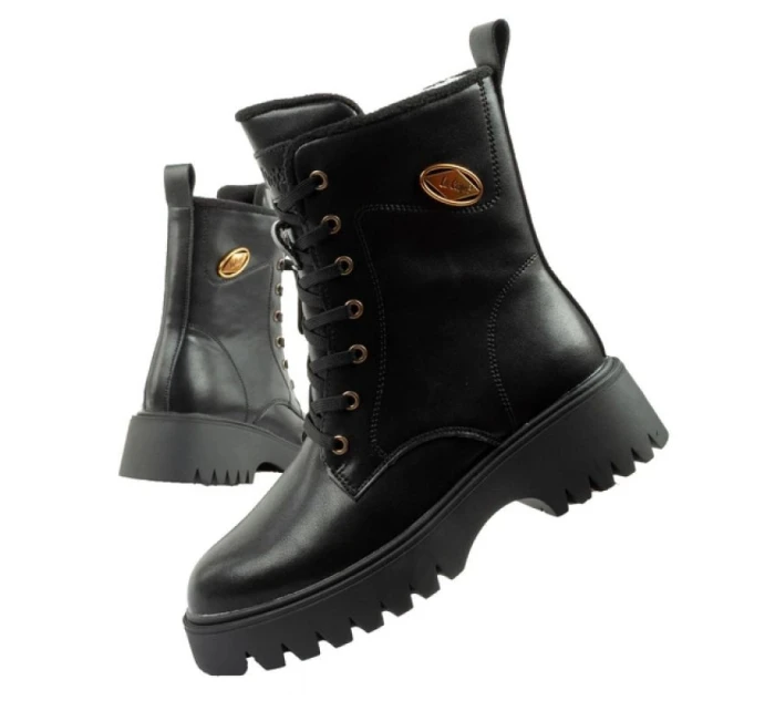 Lee Cooper topánky dámske trapper topánky kožené zateplené dámske topánky