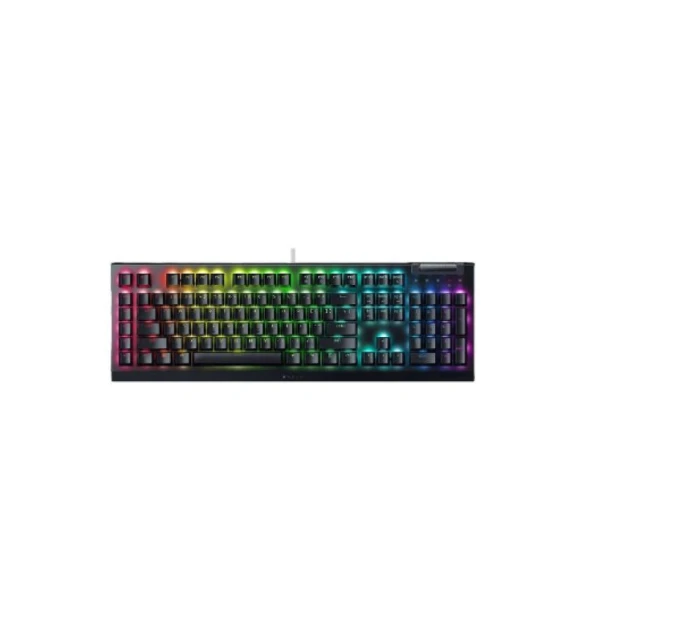 Mechanická herná klávesnica Razer BlackWidow V4 X, žlté spínače, americké rozloženie, drôtová, čierna Razer