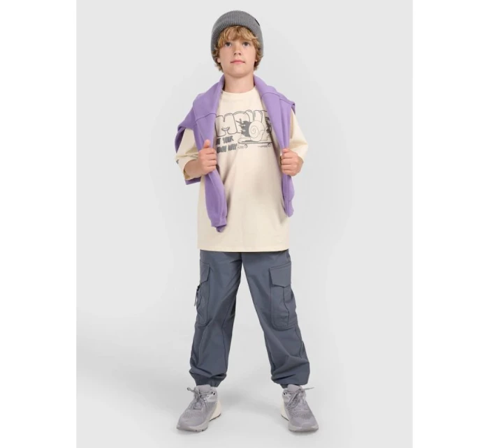 Chlapecké tričko oversize s potiskem model 21736427 - 4F Chlapecké tričko oversize s potiskem model 21736427 - 4F