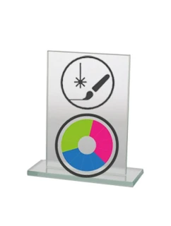 Trofeum z nadrukiem kolorowym grawerowaniem i farbą model 21829244