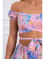 Fialová květinová sada