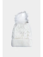 Dívčí zimní čepice Bílá model 21678395 - 4F Dívčí zimní čepice Bílá model 21678395 - 4F