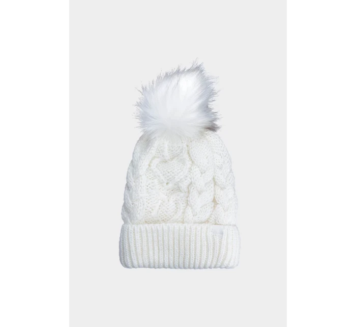 Dívčí zimní čepice Bílá model 21678395 - 4F Dívčí zimní čepice Bílá model 21678395 - 4F