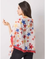 Šátek AT CH model 17517460 bílý a červený - FPrice