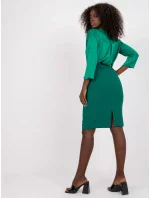 Sukňa LK SD 506632.32P tmavo zelená