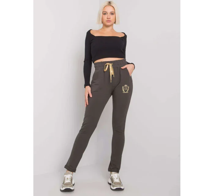 Tepláky RV DR 6685.70P tmavá khaki