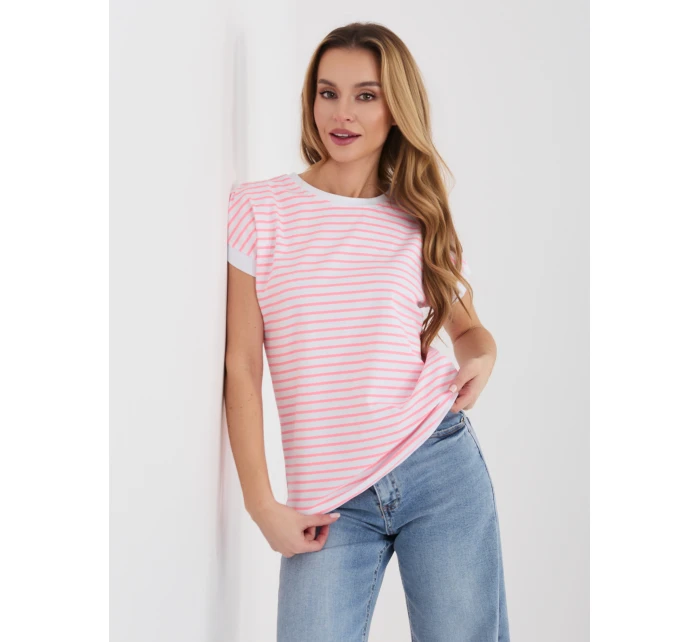 Tričko RV TS A1125.85 bielo-ružové