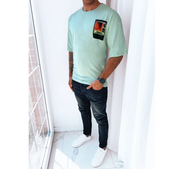 Pánské tričko s potiskem mint Dstreet model 21969597 - FashionStreet