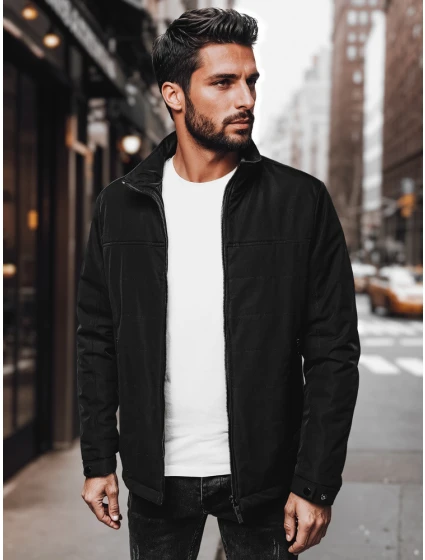 Pánska prechodná bunda čierna FashionStreet TX4995