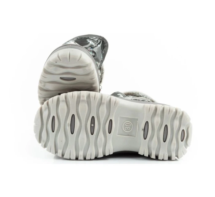 Lee Cooper zimní sněhule dětské zateplené sněhule pro dívky šedé Lee Cooper zimní sněhule dětské zateplené sněhule pro dívky šedé