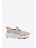 Materiálové Sportovní Boty Dámské Slip-On Kobbo 102425 Béžové