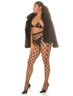 Sexy síťované punčocháče černé model 20904445 - In-style Fashion Sexy síťované punčocháče černé model 20904445 - In-style Fashion