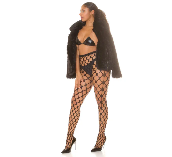 Sexy síťované punčocháče černé model 20904445 - In-style Fashion Sexy síťované punčocháče černé model 20904445 - In-style Fashion