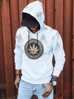 Pánská bílá mikina s potiskem Dstreet model 21965643 - FashionStreet