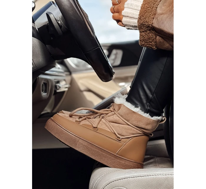 Dámské zateplené sněhule camel Dstreet model 21981885 - FashionStreet