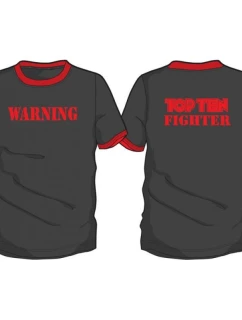 TOP TEN "WARNING" tričko XL čierne