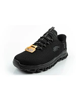 Pánske topánky Skechers Sneakers Glide-Step Pohodlné ľahké tenisky Slip-Ins black