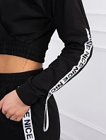 Súprava s ozdobnými stuhami čiernej farby