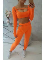 Súprava s blúzkou hore oranžová neónová Súprava s blúzkou hore oranžová neónová