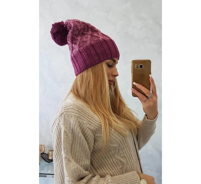 Milano fleecová čepice K203 pink model 18749975 pink - K-Fashion Milano fleecová čepice K203 pink model 18749975 pink - K-Fashion