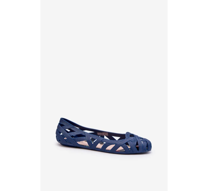 Dámské gumové baleríny tmavě modré model 21652118 - Boto