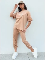 Dámska tepláková súprava ZIMELAN beige FashionStreet AY1030 Dámska tepláková súprava ZIMELAN beige FashionStreet AY1030