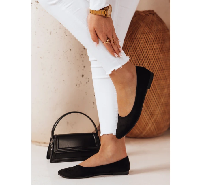 Dámské semišové baleríny s podpatkem black Dstreet model 21984655 - FashionStreet Dámské semišové baleríny s podpatkem black Dstreet model 21984655 - FashionStreet