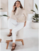 Dámský svetr s rolákem cream Dstreet model 21990930 - FashionStreet