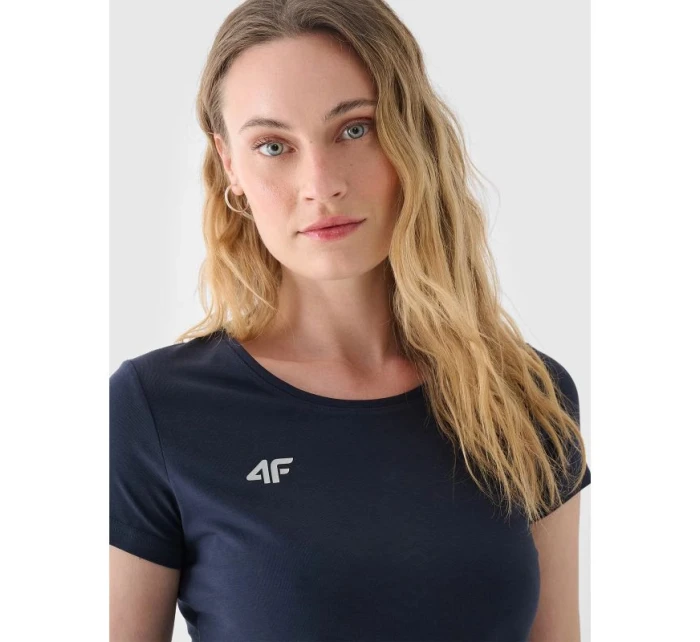 Dámske hladké tričko slim 4F NOSH4TSD001B-31S