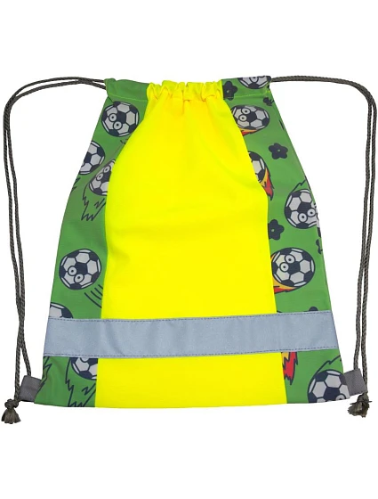 Korntex GYMACT Detská športová taška „Action“ 76.MACT hi vis yellow/futbal Korntex GYMACT Detská športová taška „Action“ 76.MACT hi vis yellow/futbal