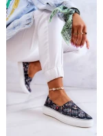 Damskie Tenisówki Slip On Memory Foam Big Star JJ276012 Czarne Damskie Tenisówki Slip On Memory Foam Big Star JJ276012 Czarne