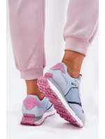 Zamszowe Lekkie Buty Sportowe Damskie Big Star RR274236 HI-POLY SYSTEM Niebieskie