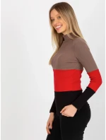 Dámska blúzka RV BZ 8465 1.93P hnedá - FPrice Dámska blúzka RV BZ 8465 1.93P hnedá - FPrice