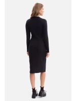 model 21379946 Pletené tužkové šaty černé - BeWear