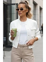 Dámska bunda bomber TY4305 off-white - FashionStreet
