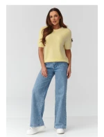 Sveter s krátkym rukávom model 224077 Makadamia