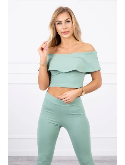 Sada s volánkem tmavá máta Sada s volánkem tmavá máta