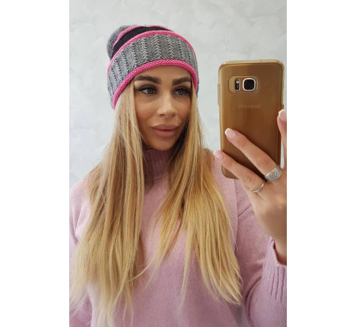Dámská čepice Kinga K297 tmavě model 18751285 - K-Fashion Dámská čepice Kinga K297 tmavě model 18751285 - K-Fashion