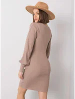 Šaty RV SK model 14974327 tmavě lila - FPrice Šaty RV SK model 14974327 tmavě lila - FPrice