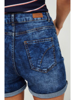 Džínsové šortky s extra vysokým pásom