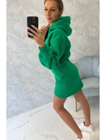 Zateplené šaty s obálkovým model 18752810 světle zelené - K-Fashion Zateplené šaty s obálkovým model 18752810 světle zelené - K-Fashion