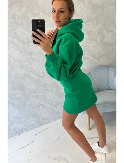 Zateplené šaty s obálkovým model 18752810 světle zelené - K-Fashion Zateplené šaty s obálkovým model 18752810 světle zelené - K-Fashion