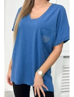 Bavlněná halenka s model 18753525 kapsou - K-Fashion Bavlněná halenka s model 18753525 kapsou - K-Fashion