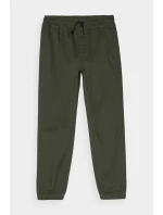 Chlapecké Kalhoty Jogger Casual Hladké Khaki model 21668677 - 4F
