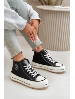 Zateplené Dámské Tenisky Na Platformě Eko Kůže Big Star model 21669602 Černé - Big Star Shoes