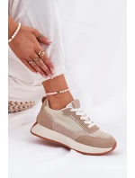 Dámské Sportovní Boty S Na Platformě Khaki model 21687895 - Boto